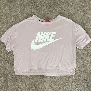 Nike Women's Light Pink Crop Top